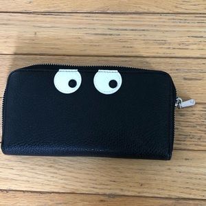 Black zip wallet